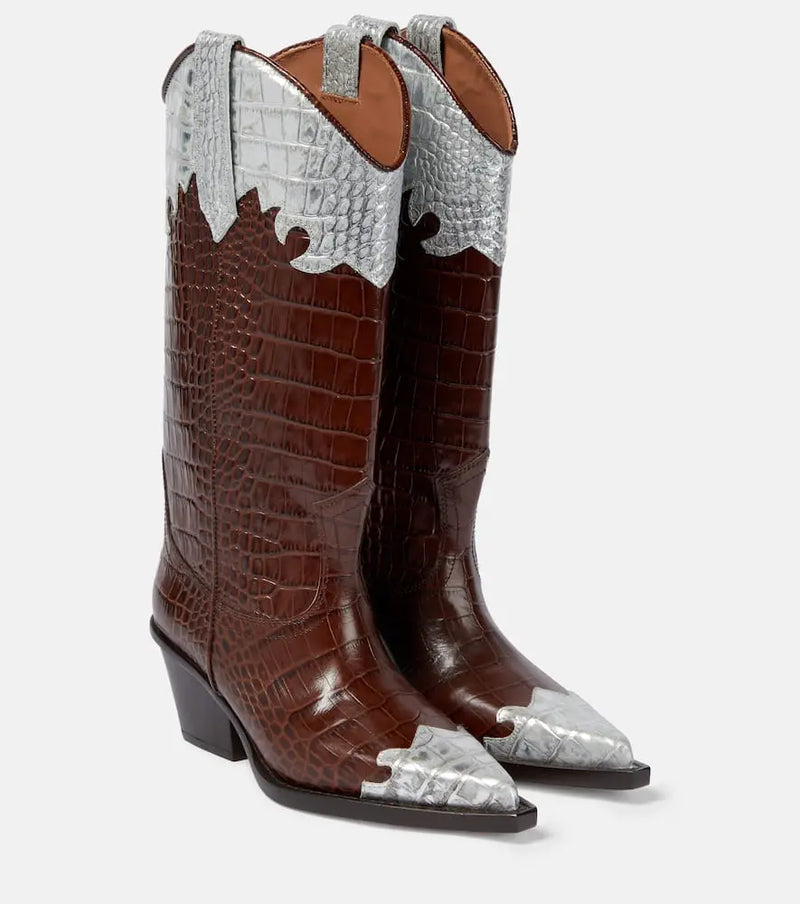 Paris Texas Leather cowboy boots | LYBSTORE