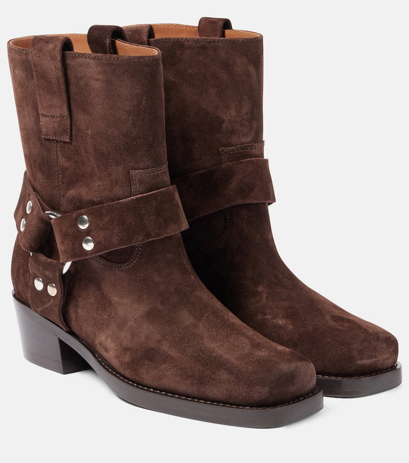 Paris Texas Roxy 45 suede biker boots