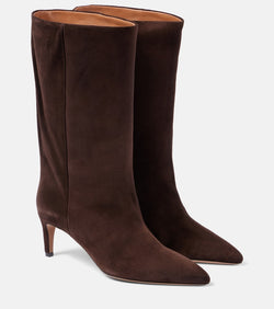 Paris Texas Stiletto suede knee-high boots