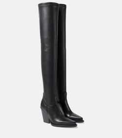 Paris Texas Vegas faux leather over-the-knee boots