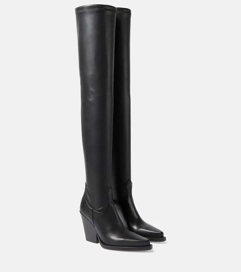 Paris Texas Vegas faux leather over-the-knee boots