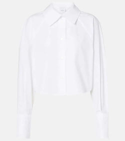 Patou Cotton poplin cropped shirt | LYBSTORE