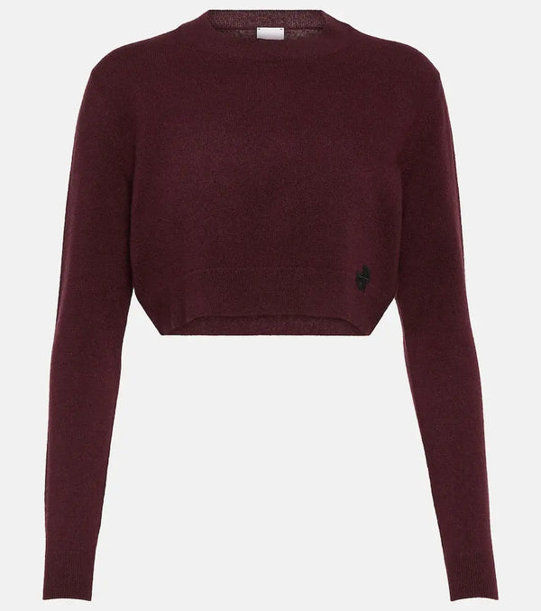 Patou Cropped cashmere wool sweater | LYBSTORE