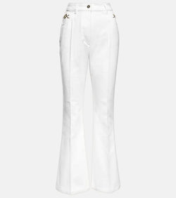 Patou Embellished high-rise flared jeans | LYBSTORE