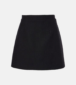 Patou Iconic wool and cotton-blend miniskirt