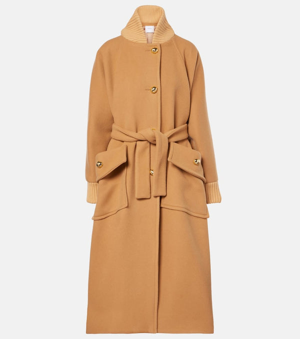 Patou Oversized wool-blend coat