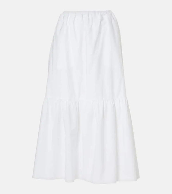 Patou Tiered cotton maxi skirt