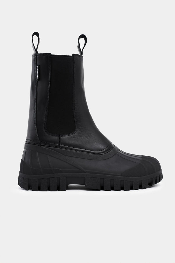 Stutterheim Patrol Boot Shaft Leather Black