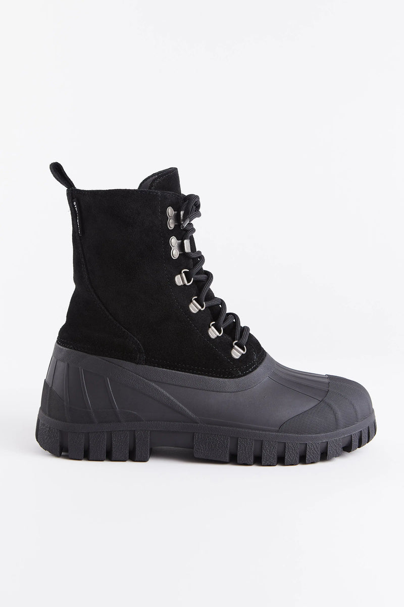 Stutterheim Patrol Boot Suede Black