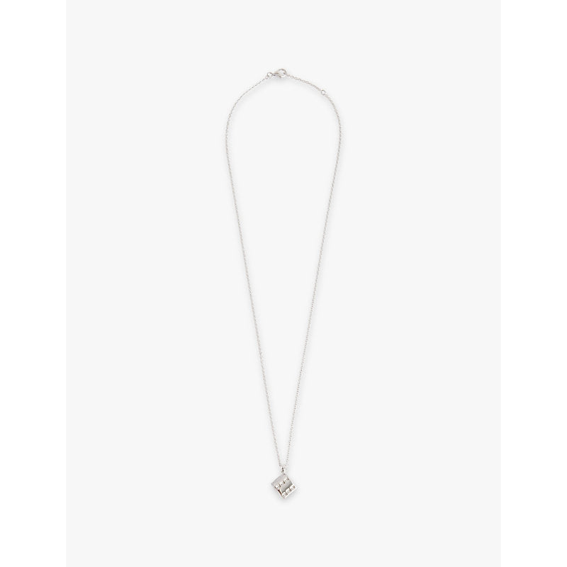 Pattaraphan Chata rhodium-plated sterling silver and diamond necklace | LYBSTORE