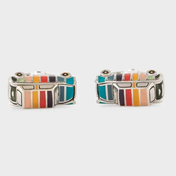 Paul Smith 'Artist Stripe' Mini Cufflinks Multicolour | LYBSTORE