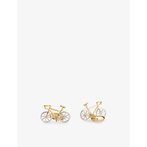 Mens Paul Smith Bicycle dual-tone metal cufflinks