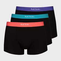 Paul Smith Black Contrast-Waist Boxer Briefs Three Pack