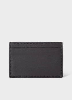 Paul Smith Black Leather Monogrammed Credit Card Holder