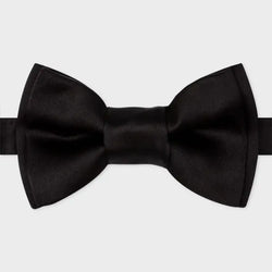 Paul Smith Black Pre-Tied Silk Bow Tie