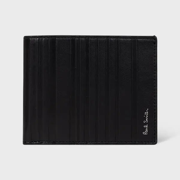 Paul Smith Black 'Shadow Stripe' Billfold Wallet | LYBSTORE