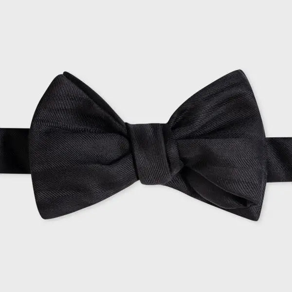 Paul Smith Black 'Shadow Stripe' Self-Tie Bow Tie | LYBSTORE