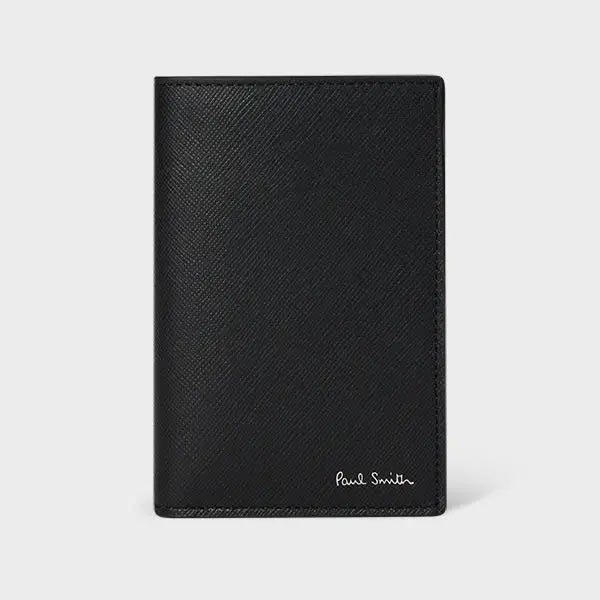 Paul Smith Black 'Signature Stripe Balloon Mount Fuji' Interior Credit Card Wallet | LYBSTORE