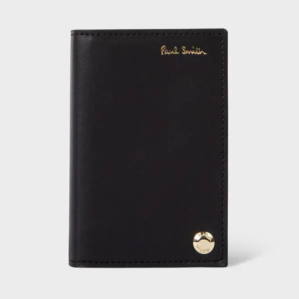 Paul Smith Black 'Signature Stripe' Interior Pivot Card Holder | LYBSTORE