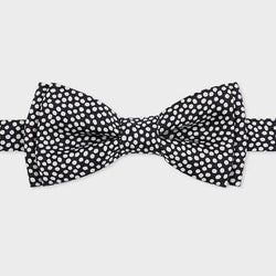 Paul Smith Black Silk Pre-Tied Polka Dot Bow Tie