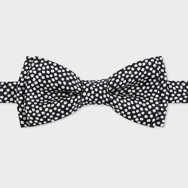 Paul Smith Black Silk Pre-Tied Polka Dot Bow Tie | LYBSTORE