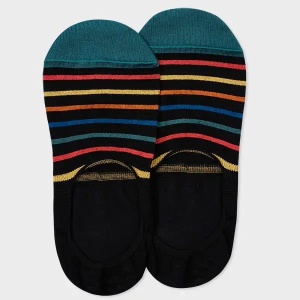 Paul Smith Black Stripe Loafer Socks