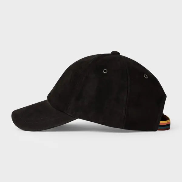 Paul Smith Black Suede Baseball Cap