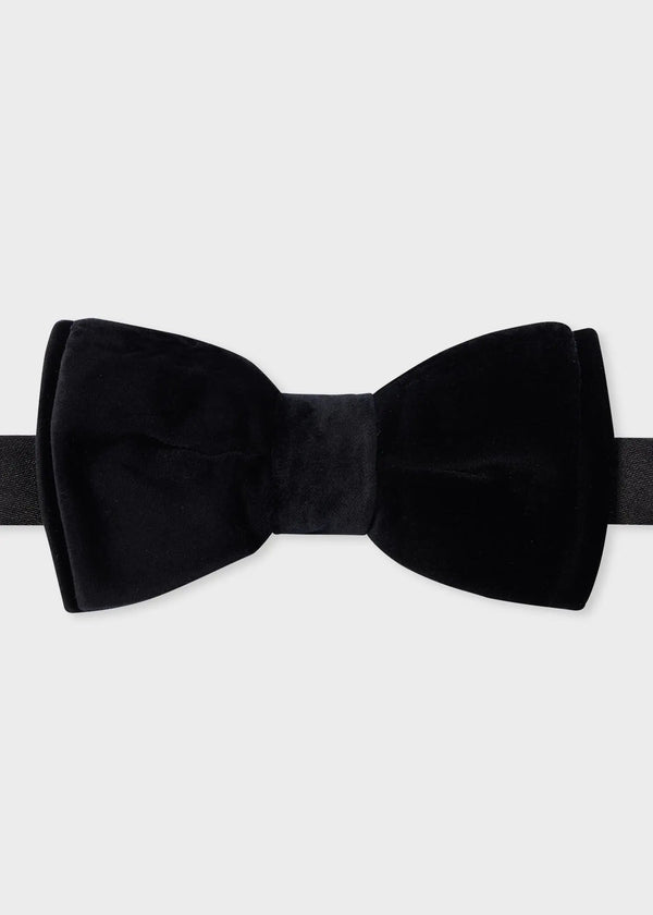 Paul Smith Black Velvet Pre-Tied Bow Tie | LYBSTORE