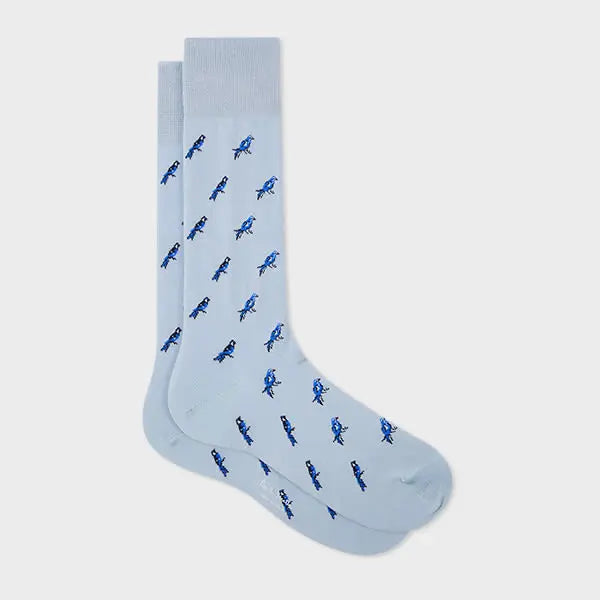 Paul Smith Blue 'Little Birds' Socks | LYBSTORE