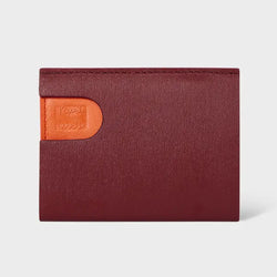 Paul Smith Burgundy and Orange Pop Up Card Holder Red