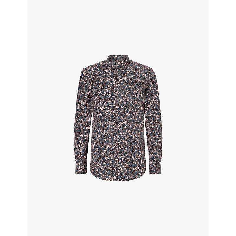 Paul Smith Floral-print long-sleeve cotton shirt