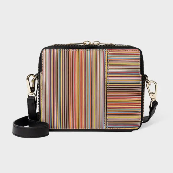 Paul Smith Leather 'Signature Stripe' Cross-Body Bag Multicolour | LYBSTORE