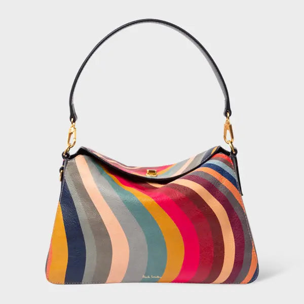 Paul Smith Leather 'Swirl' Shoulder Bag Multicolour | LYBSTORE