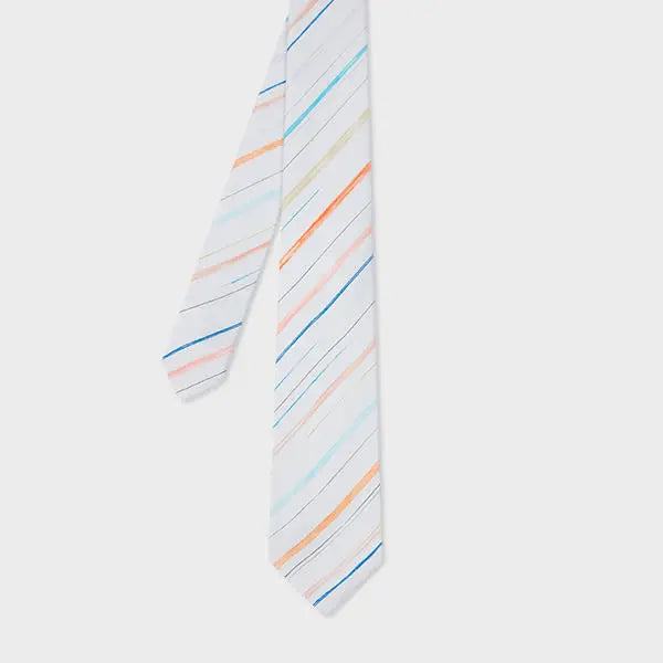 Paul Smith Light Blue 'Pencil Stripe' Silk Tie | LYBSTORE