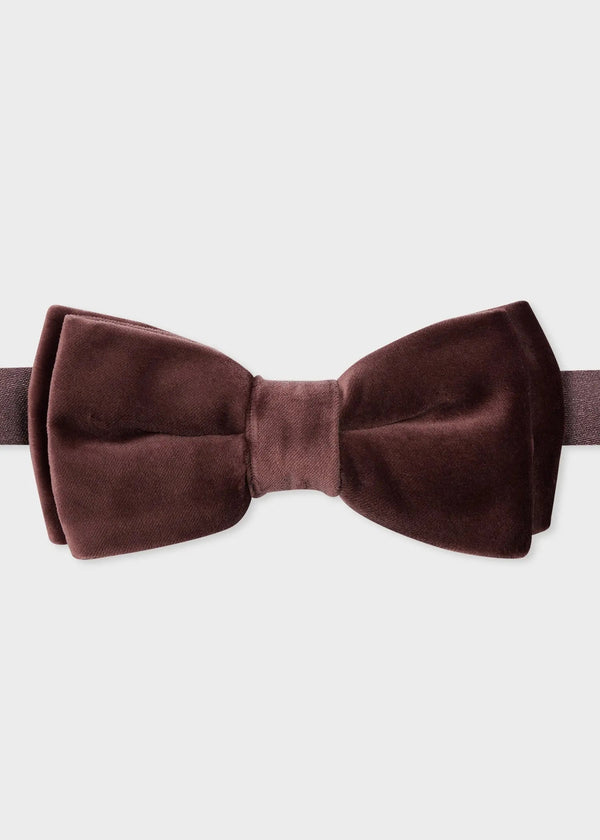 Paul Smith Mauve Velvet Pre-Tied Bow Tie Purple | LYBSTORE