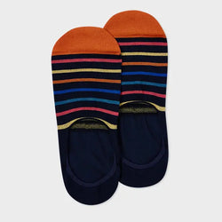 Paul Smith Navy Stripe Loafer Socks Blue