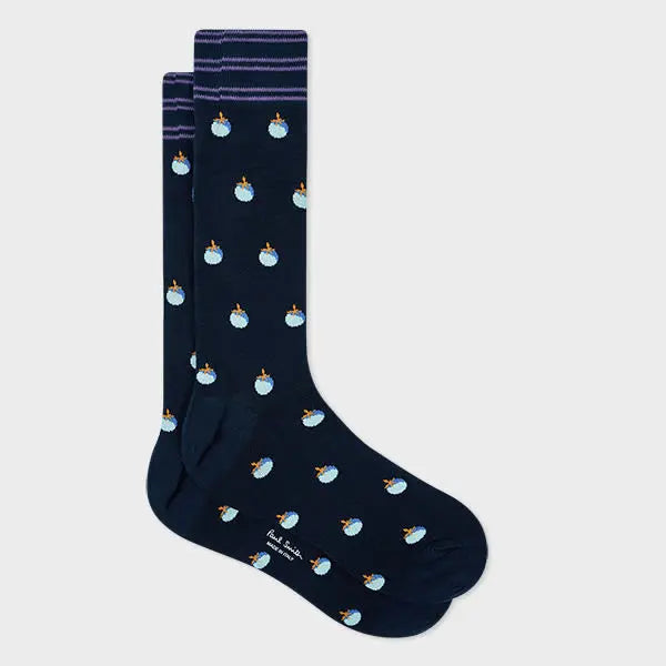 Paul Smith Navy 'Tomato' Socks Blue | LYBSTORE