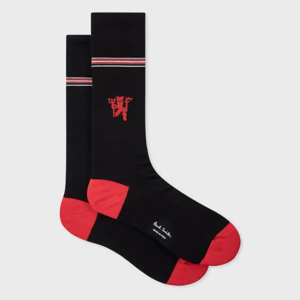 Paul Smith Paul Smith for Manchester United - 'Red Devil' Socks Black | LYBSTORE