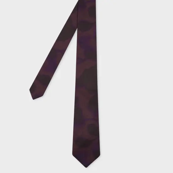 Paul Smith Purple 'Photogram Leaves' Tie | LYBSTORE