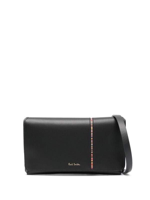 Paul Smith Signature Stripe Leather Crossbody Bag