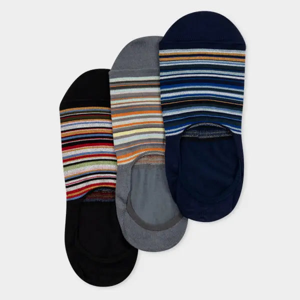 Paul Smith 'Signature Stripe' Loafer Socks Three Pack Multicolour | LYBSTORE