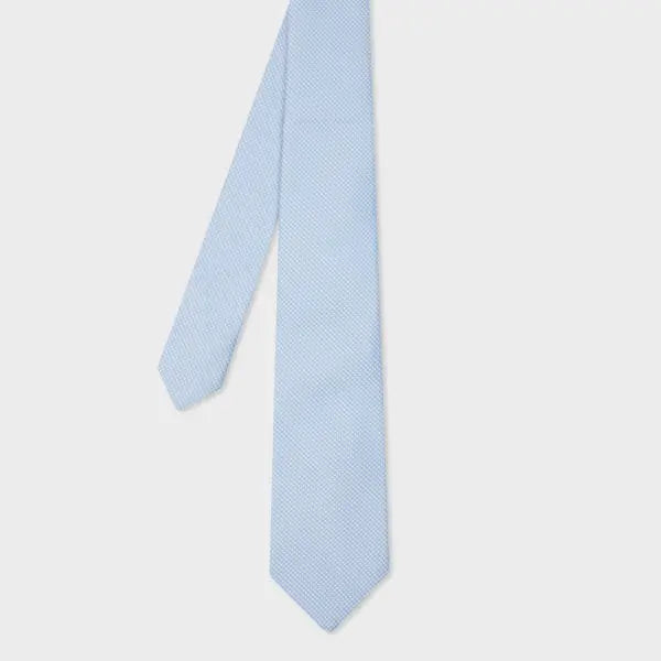 Paul Smith Sky Blue Mini Dot Silk Tie | LYBSTORE