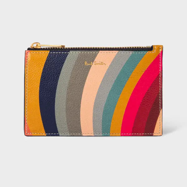 Paul Smith 'Swirl' Leather Zip-Fastening Purse Multicolour | LYBSTORE