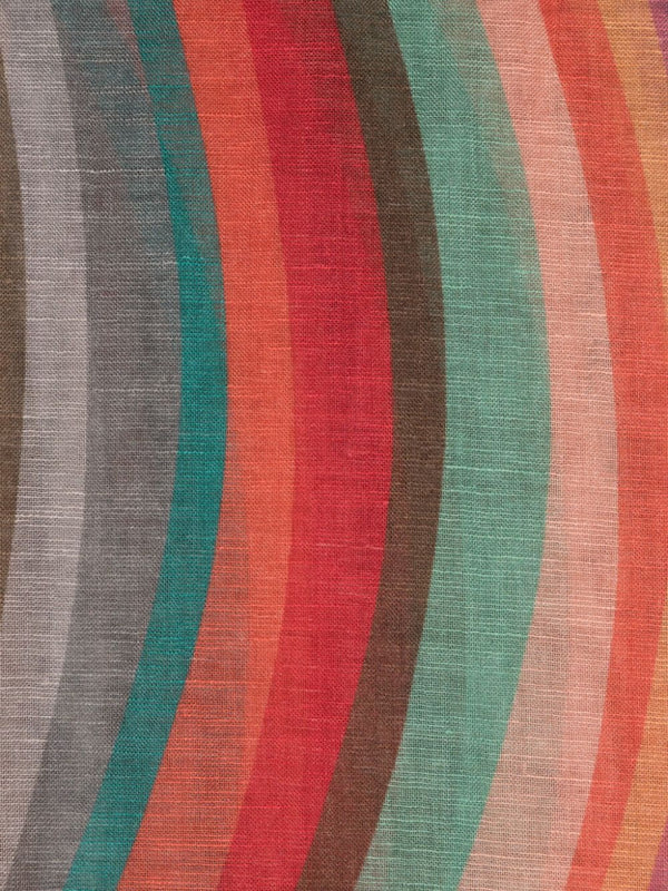 Paul Smith Swirl Linen Blend Scarf