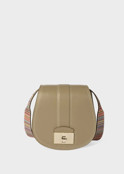 Paul Smith Women's Khaki Leather Tear Drop Bag Brown