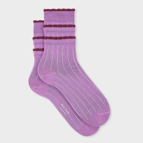 Paul Smith Women's Purple Ruffle Socks