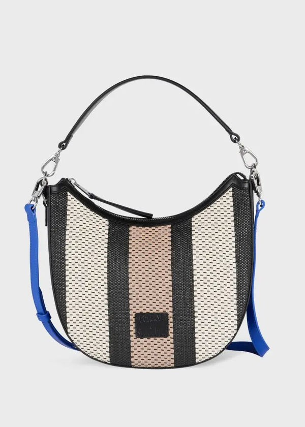 Paul Smith Women's Woven Stripe Hobo Bag Black | LYBSTORE