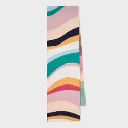 Paul Smith Women's 'Swirl' Jacquard Scarf Multicolour