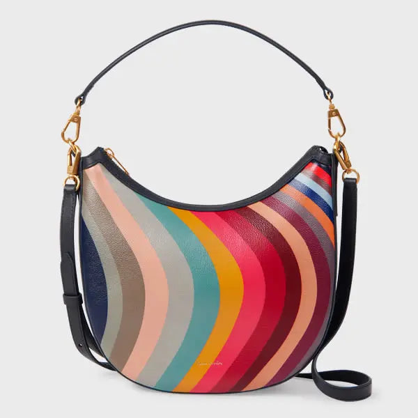 Paul Smith Women's 'Swirl' Leather Mini Hobo Bag Multicolour | LYBSTORE