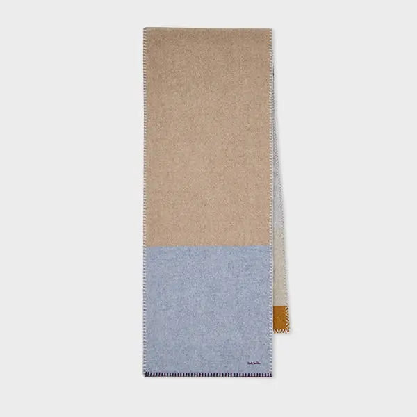 Paul Smith Women's Pastel Blanket Stitch Scarf Brown | LYBSTORE